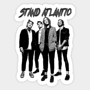 Retro Vintage Stand Atlantic Sticker